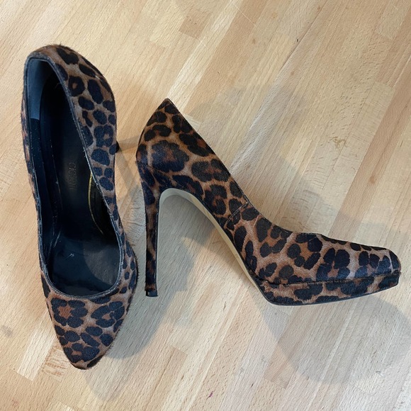 Enzo Angiolini Pony Hair Cheetah Pumps Esamendra - Picture 1 of 9